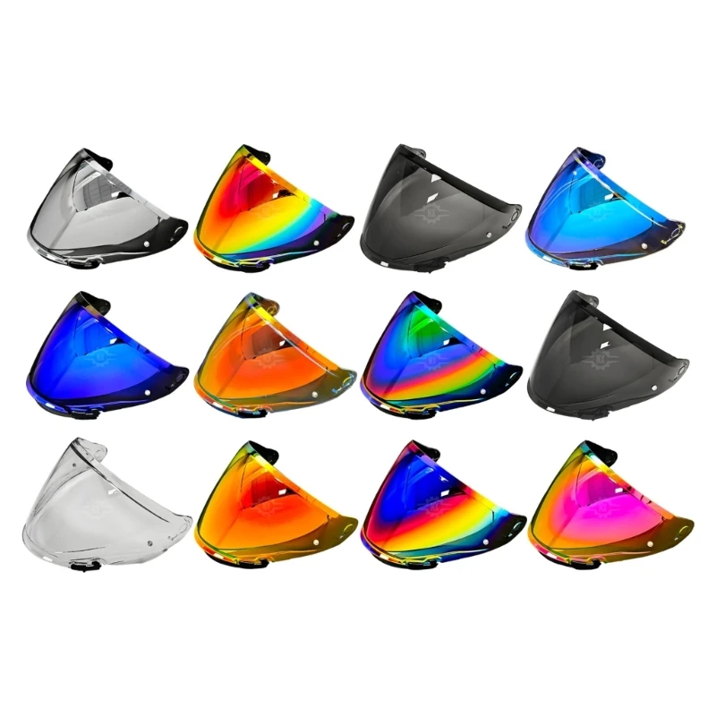 D0UC Helmet Visors Lens For OF603 Motorcycle Helmets Featuring High Transparency Anti Fog Coating And Easy Installation