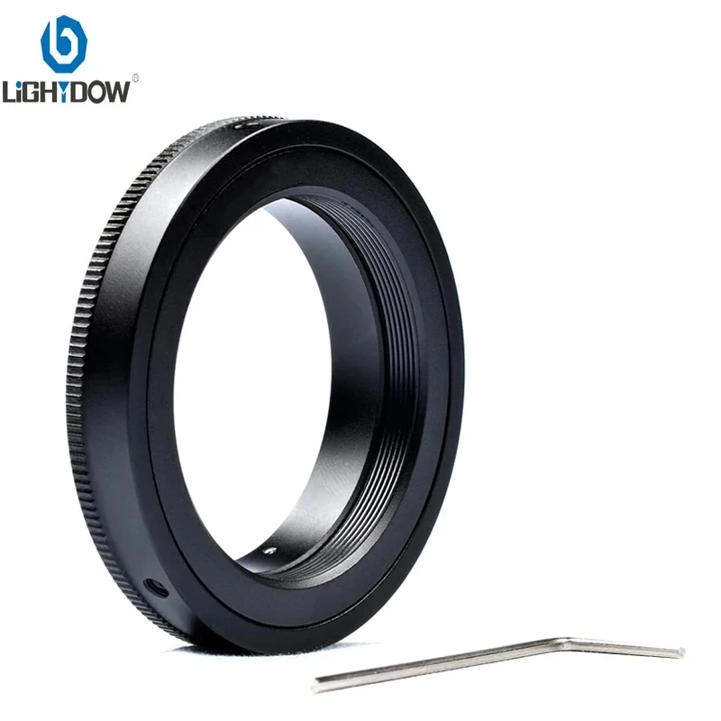 Lightdow T/T2 Mount Lens Adapter Ring for Canon Nikon Sony M43 Panasonic G7 GH5 G9 G6 G5 Olympus Mirrorless Digitial Cameras