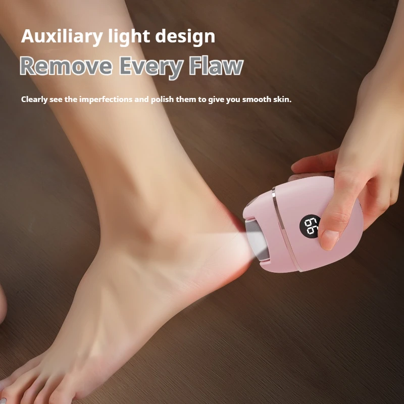 

Electric Foot File Grinder Callus Remover Rechargeable Pedicure Tool 3 Heads 2 Speeds Portable Foot Care