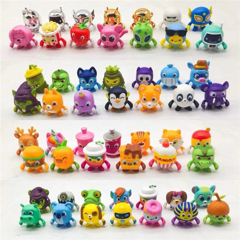 

50PCS Cute Lankyboxes Pinatas Figure Toys Cartoon Model Doll Kawaii Collect Toys Children Gift Random styles bulk some flaws