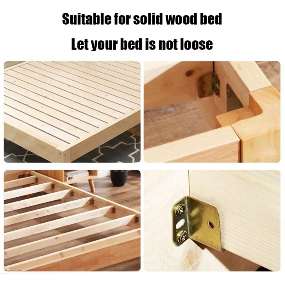 Bisagras de cama de 11 estilos, accesorios de hardware de cama engrosados fáciles de instalar con tornillos de alta calidad