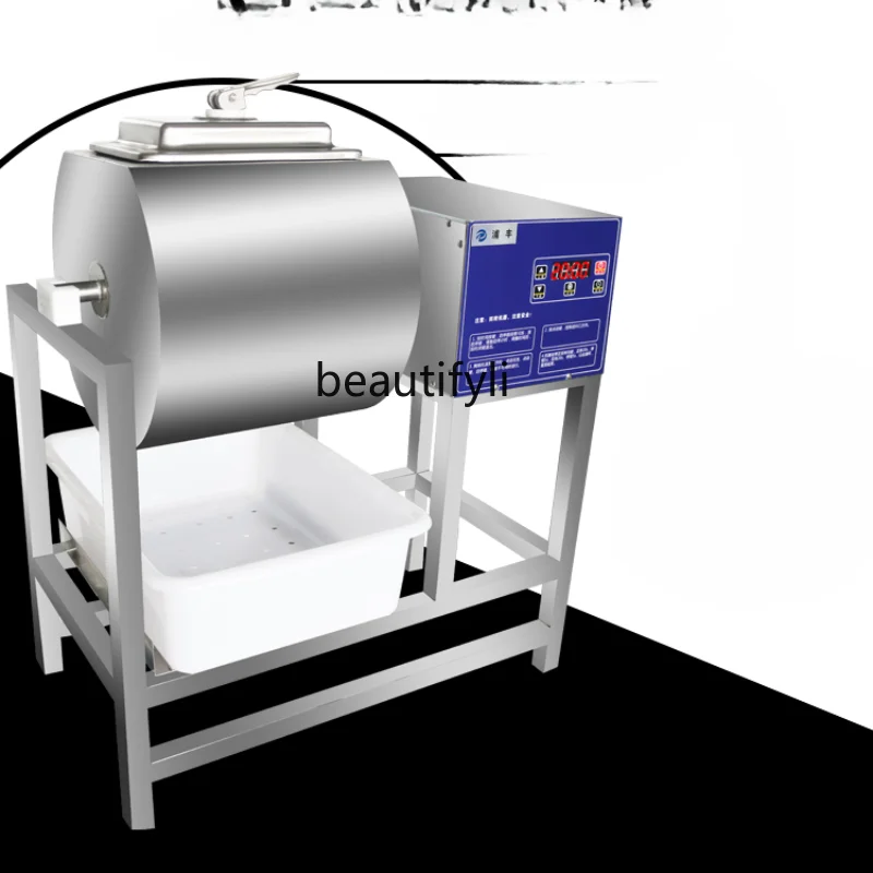 Commercial Vacuum Tumbler Stainless Steel Automatic Bacon Presser Thickened Hamburger Shop Pickling Machine