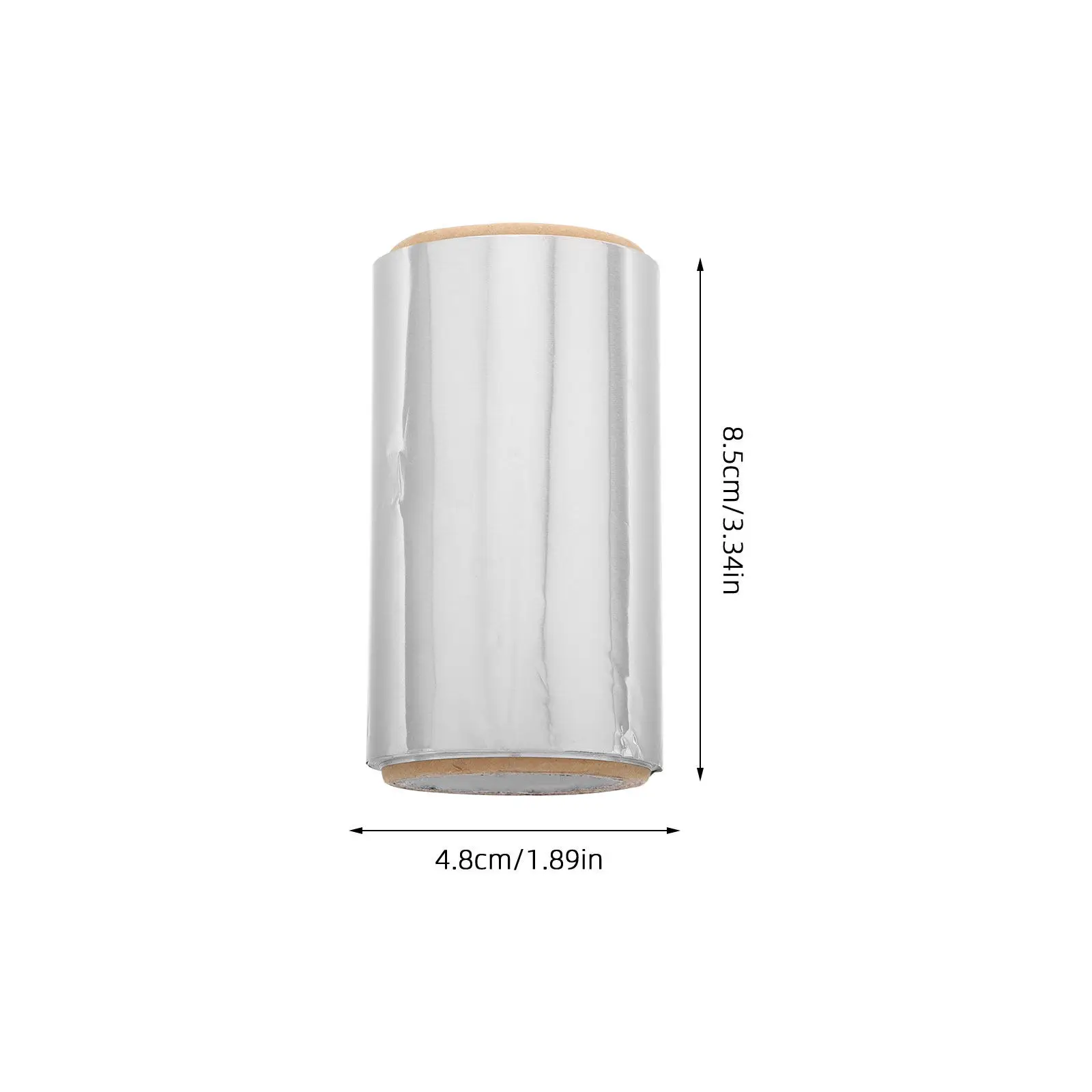 2 Rolls Professional Hair Coloring Aluminum Foil Roll for Salon Heat Resistant Dyeing Perming Highlighting End Paper Foil