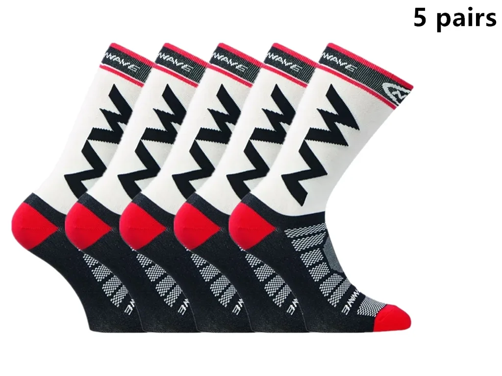 

5 Pairs of High Quality Breathable Sports Socks Running Mountain Biking Outdoor Sports Basketball Football