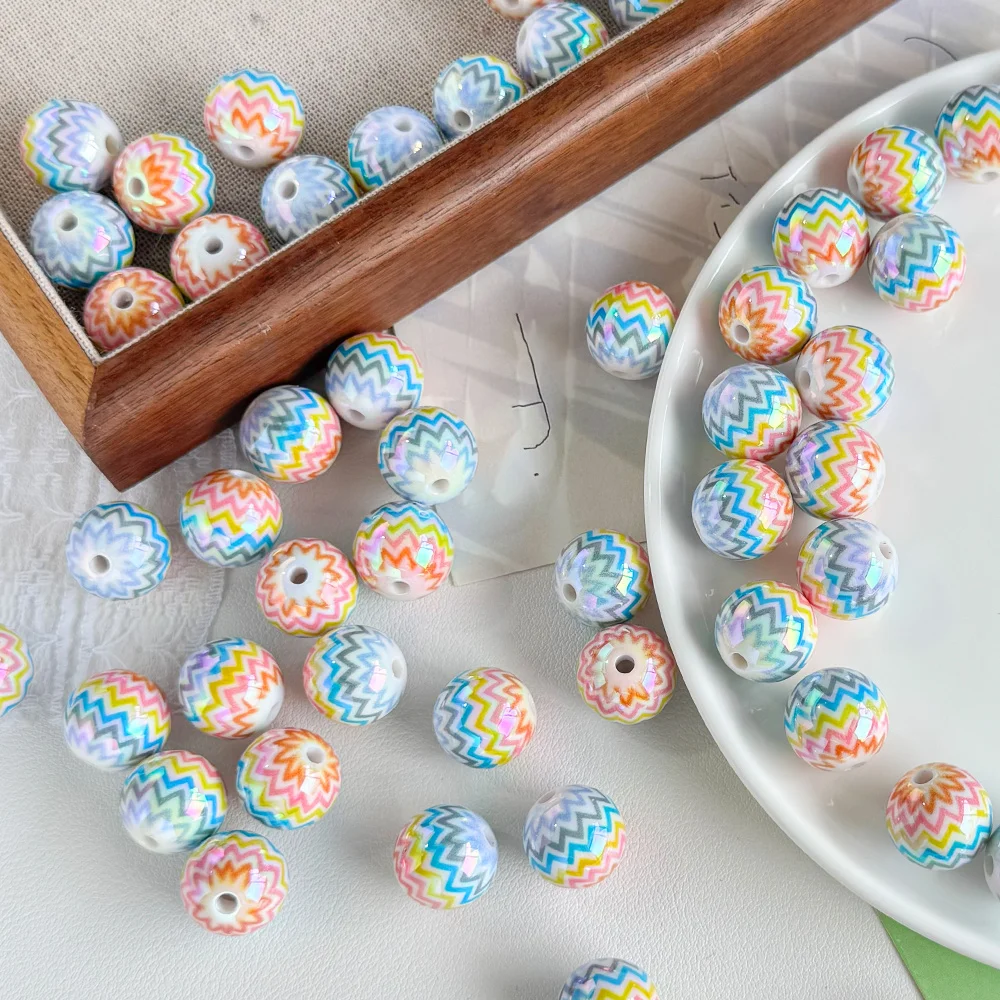 

Cordial Design 100Pcs 16*16MM DIY Fancy Beads/Print Effect/Hand Made/Jewelry Findings & Components/Round Shape/Acrylic #18922