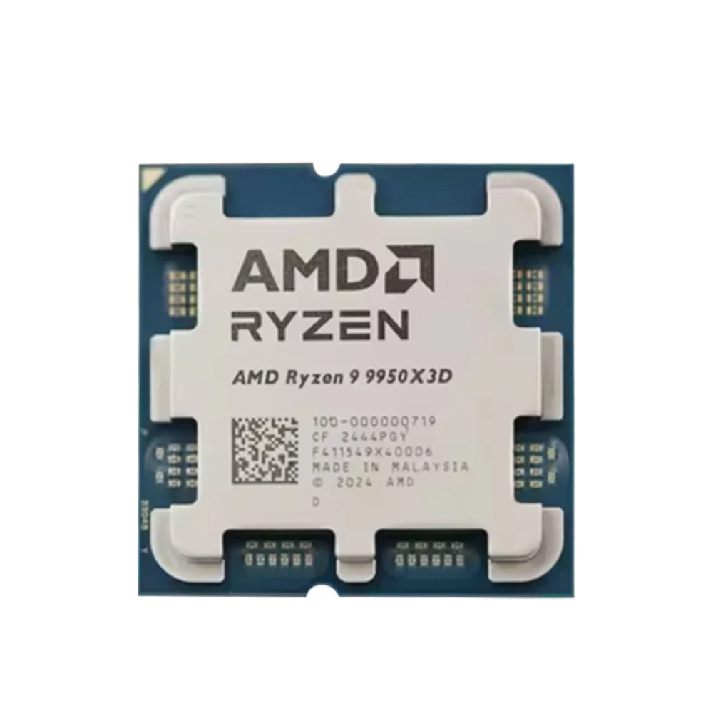 AMD Ryzen 9 9950X3D 16-Core 32-Thread عرض خاص معالج وحدة المعالجة المركزية الجديد 5.7 جيجا هرتز 144 ميجابايت كاش TDP 170 واط R9 9950x3d مقبس AM5 بدون مروحة #3