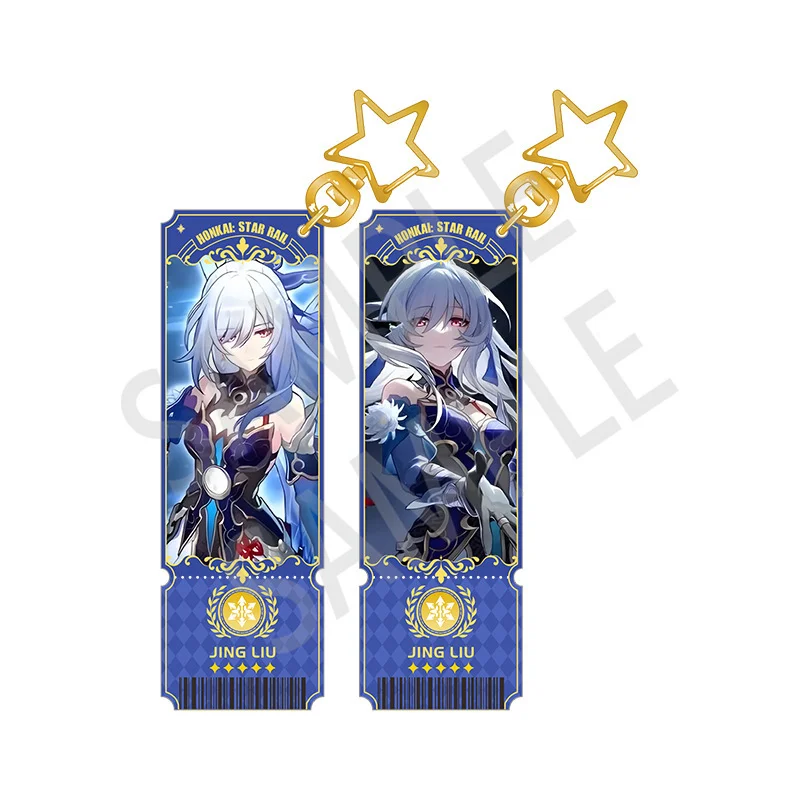 1 pz Anime Game Honkai: Star Rail Bai Lu Imbibitor Luna Cosplay portachiavi Cool zaini accessori portachiavi decorazione acrilica