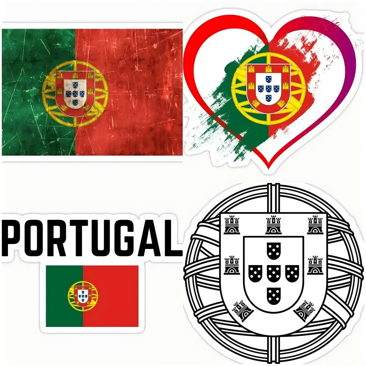 

Portugal Vintage Decal Vinyl Stickers for Auto Window Bumper Windshield Car Decor Accessories