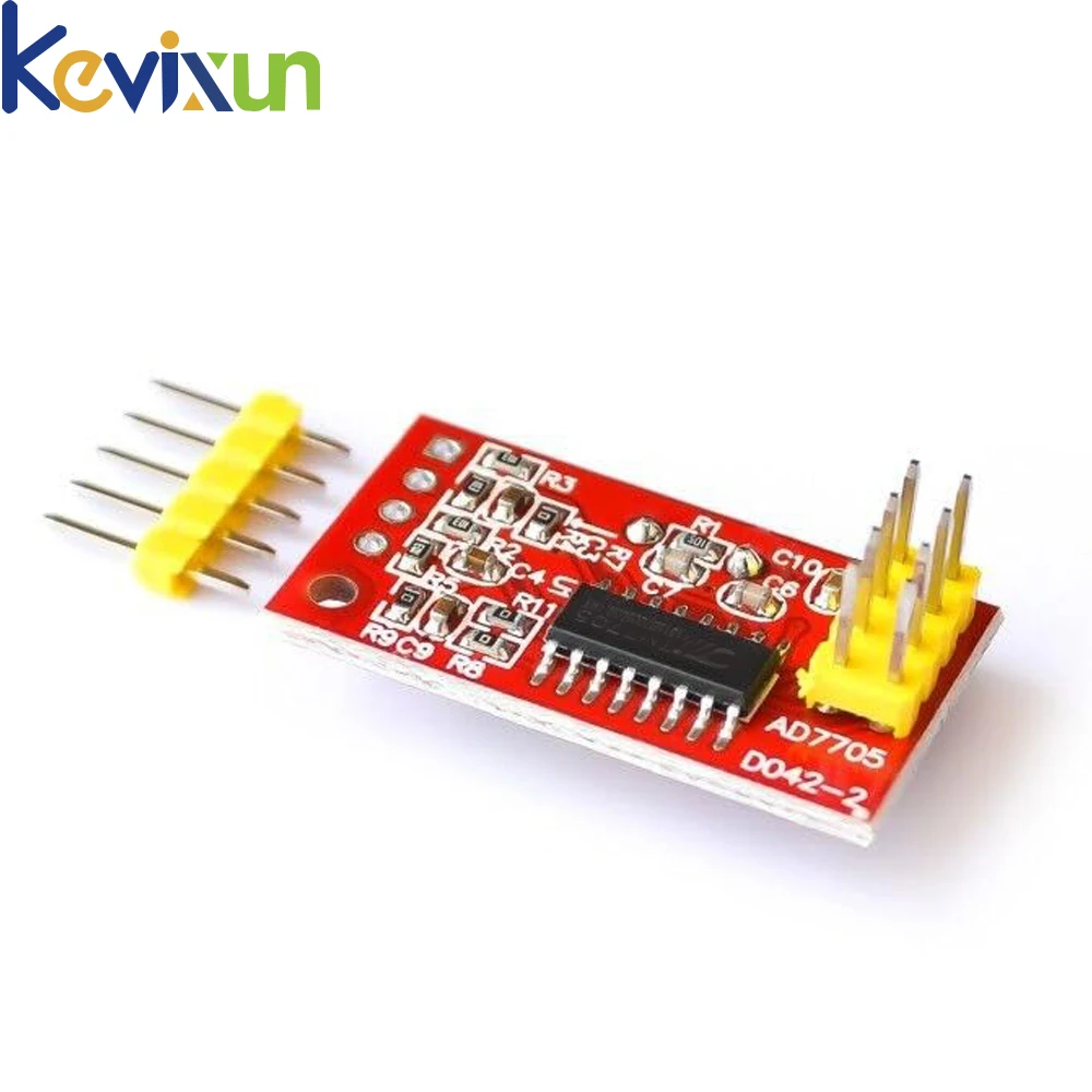 1-10pcs AD7705 Dual 16 bit ADC Data Acquisition Module Input Gain Programmable SPI Interface TM7705