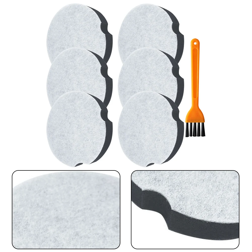 Reusable Washable Filter Pack for Bissell Vacuum Cleaner Models 1604896 and 160 4896 6 Filters and 1 Brush for Home Use