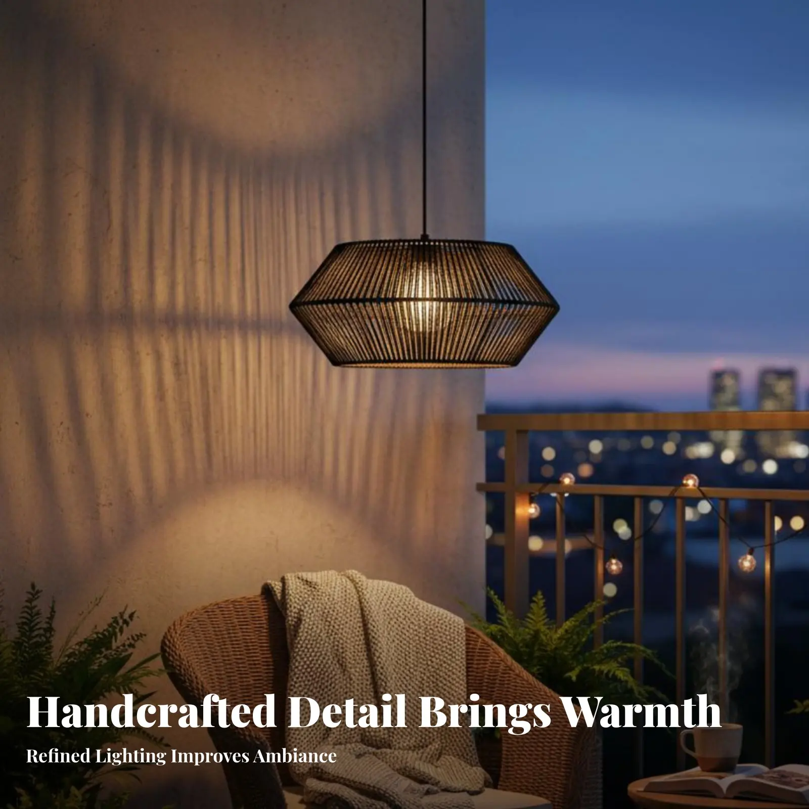 

Woven Paper Rope Lampshade Creative Design Paper Rope Lamp Shade Woven Lamp Shade Lightweight Rustic Ceiling Lamp Cover