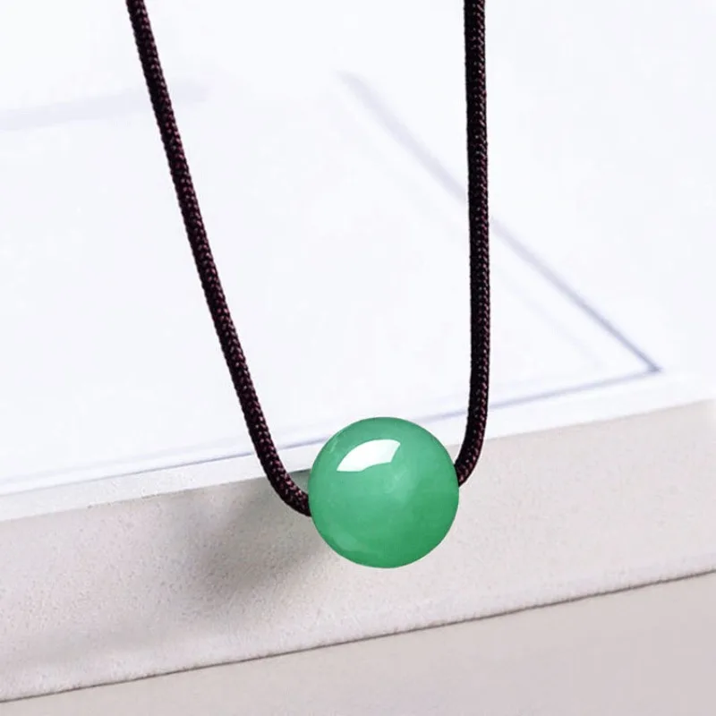 

Aventurine Jade Bead-shaped Pendant Is A Delicate, Small and Versatile Accessory