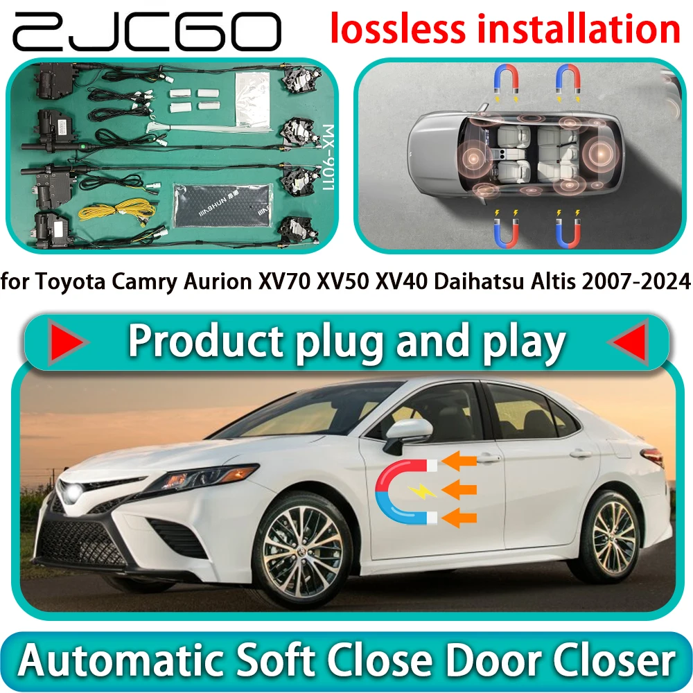 

for Toyota Camry Aurion XV70 XV50 XV40 Daihatsu Altis Auto Pull Soft Close Door Kit Power Latch Door Catch Soft Closing Assist