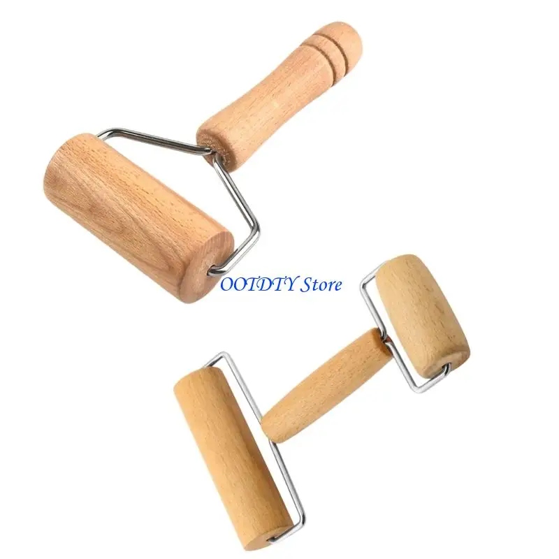 367A Professional Bread Baking Roller Natural Beechwood Construction Dough Flattening Pin For Home And Commercial Use