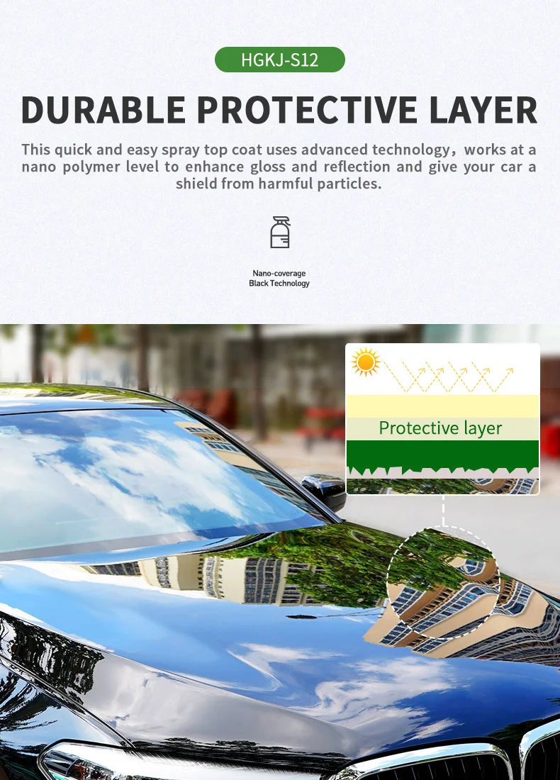 300ML Car Ceramic Coating Wax Liquid Glass Auto Body Polish Paint Hydrophobic Shine Long Lasting Protection Car Product Hgkj S12