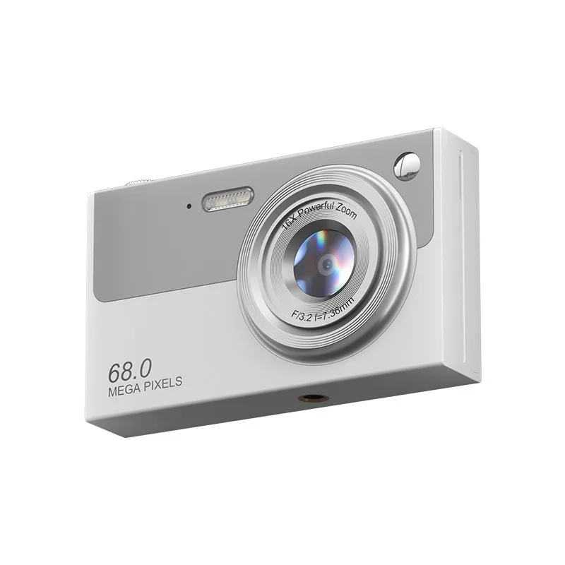 HD image stabilization, 68MP true 4K digital dual-lens student camera, 16x zoom, and WiFi for photography