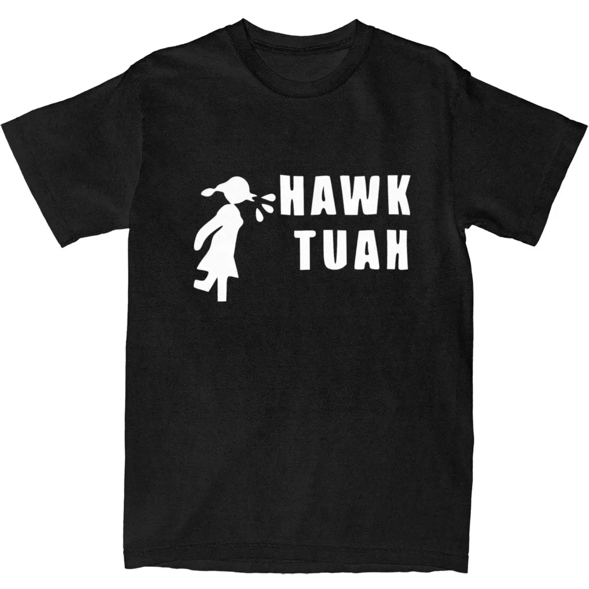 Hawk Tuah Girl0 T Shirt Harajuku T-Shirts Short Sleeve Y2K Basic Tops Summer Cotton Comfortable Plus Size Top Tees