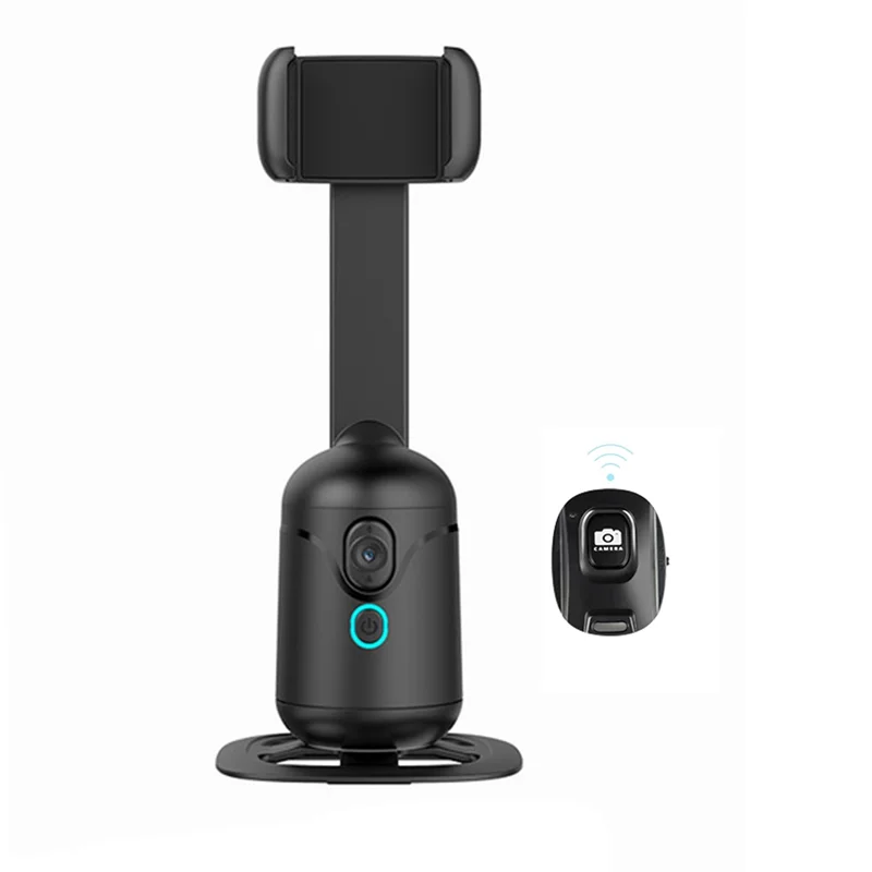 VO-Smart AI Gimbal Auto Face Tracking Tripod, 360° Rotating With Remote & Gesture Control For Video Recording,Tiktok,Vlog
