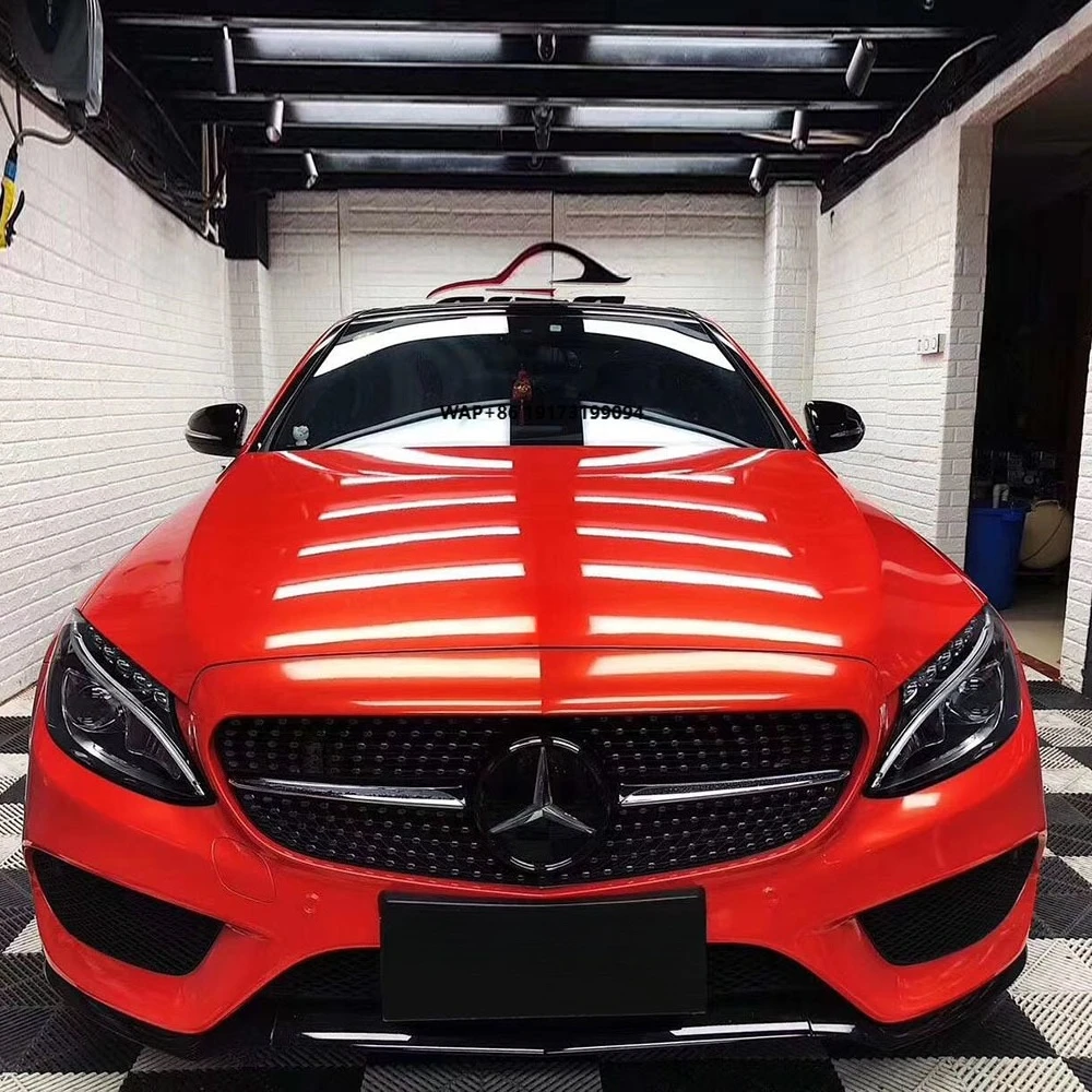 WRAPMASTER Anti Scratch TPU PPF Self Healing Repairing Paint Protect Film Glossy Lava Orange Car Wrap