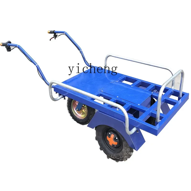 TQH electric agricultural tricycle chicken bus household trolley orchard truck climbing trolley transportation