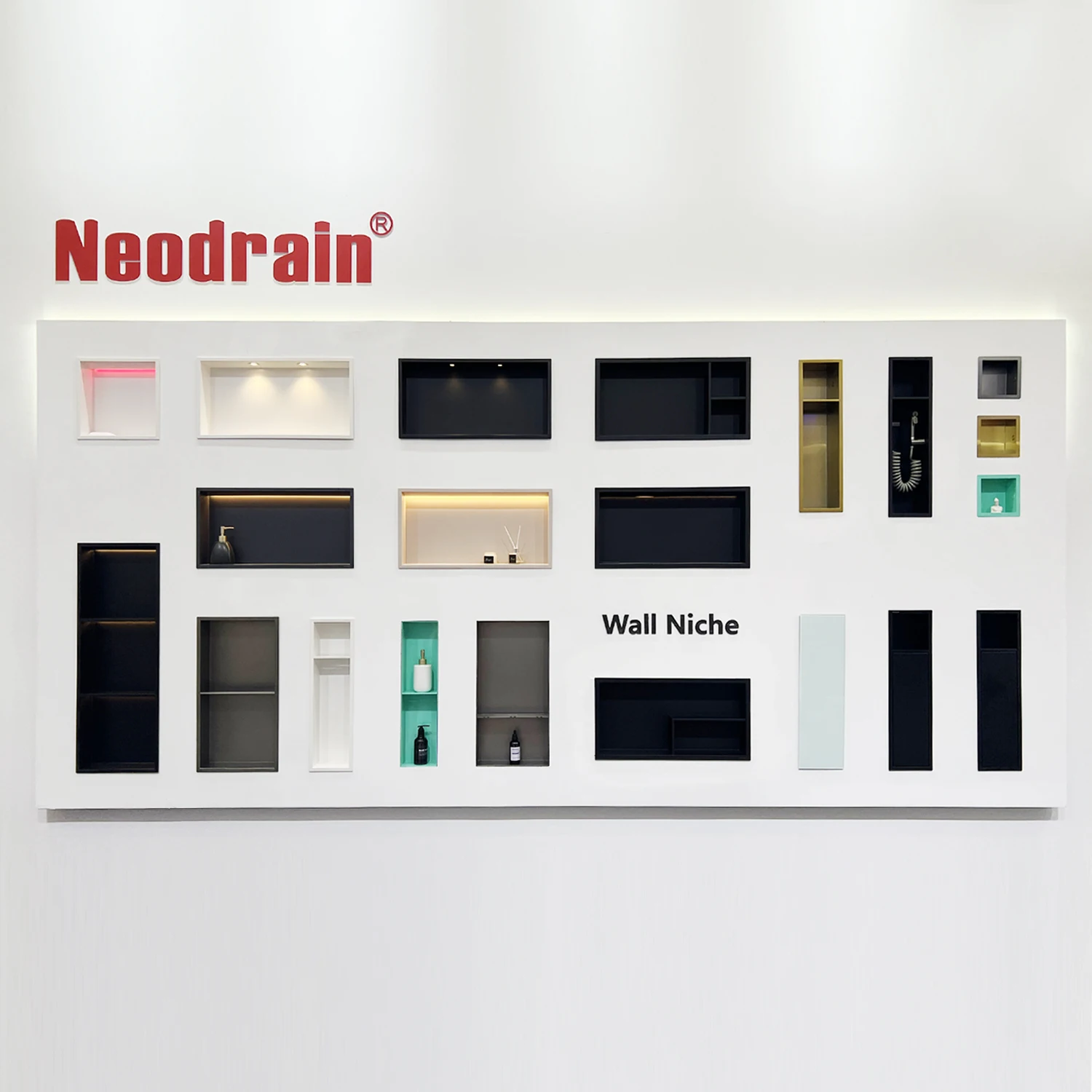 NEODRAIN الحديثة الفولاذ المقاوم للصدأ دش الجدار المتخصصة مجموعة ملحقات الحمام الكاملة منتجات دعم الشركة المصنعة #6