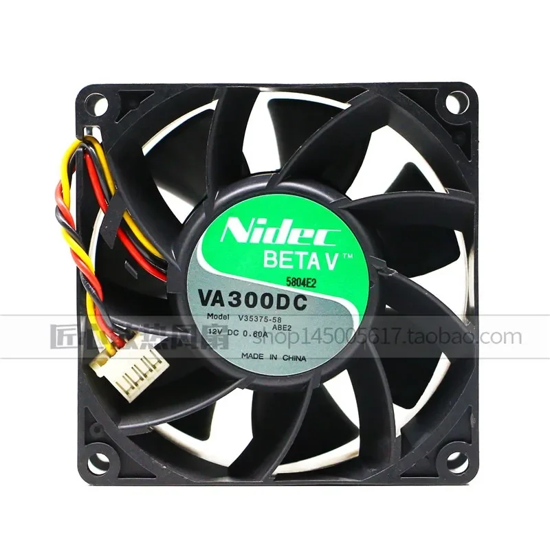 Nidec BETA V VA300DC V35375-58 12V 0.60A 8cm Chassis Cooling Fan for Nidec