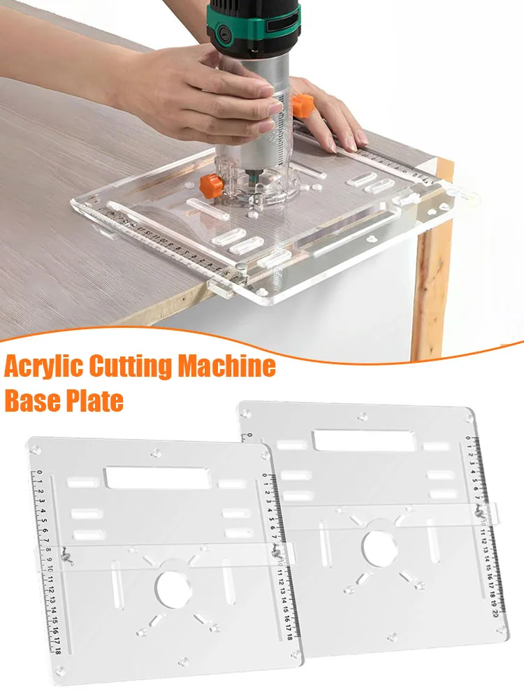 

8mm Thick Acrylic Cutting Bottom Plate 45/° 90 ° Size Gong Machine Cutting Machine Inverted Board Adjustable Backing Hand Tools