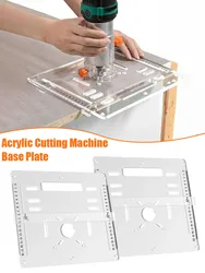 8mm Thick Acrylic Cutting Bottom Plate 45/° 90 ° Size Gong Machine Cutting Machine Inverted Board Adjustable Backing Hand Tools