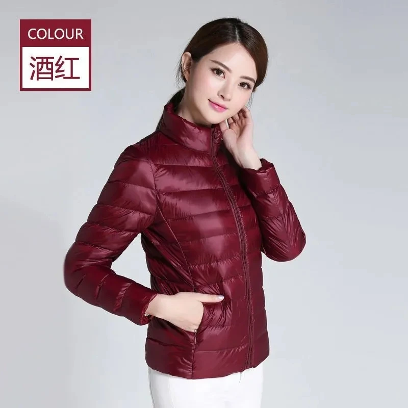 Fall/Winter2025New Puffer Coat Parkas Light Thicken Warm Cotton-Padded Coat Women Short Overcoat Slim Down Jacket Ladies Outwear