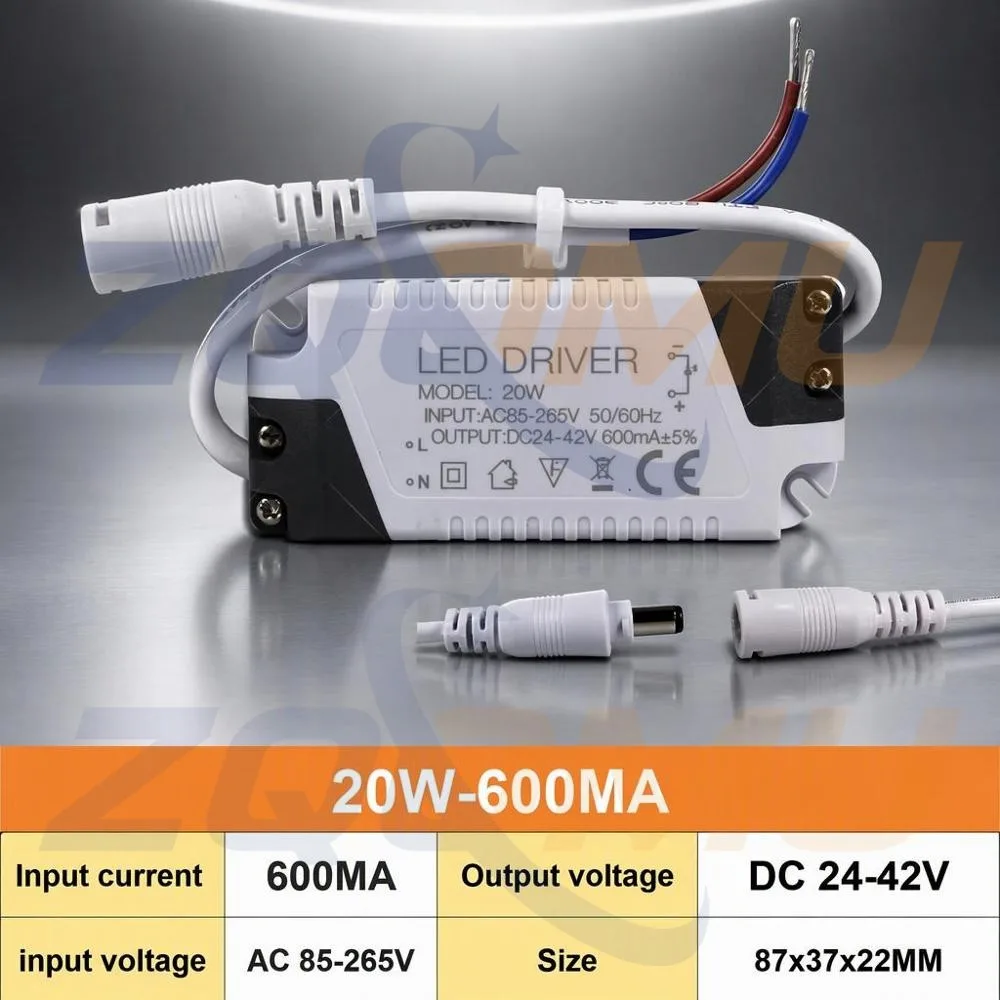 LED driver AC 85-265V 1-3W 3-5W 4W 7W 20W 36W 40W 48W 50W 300-1500mA LED Transformer Power Supply Ceiling Light Downlight Panel