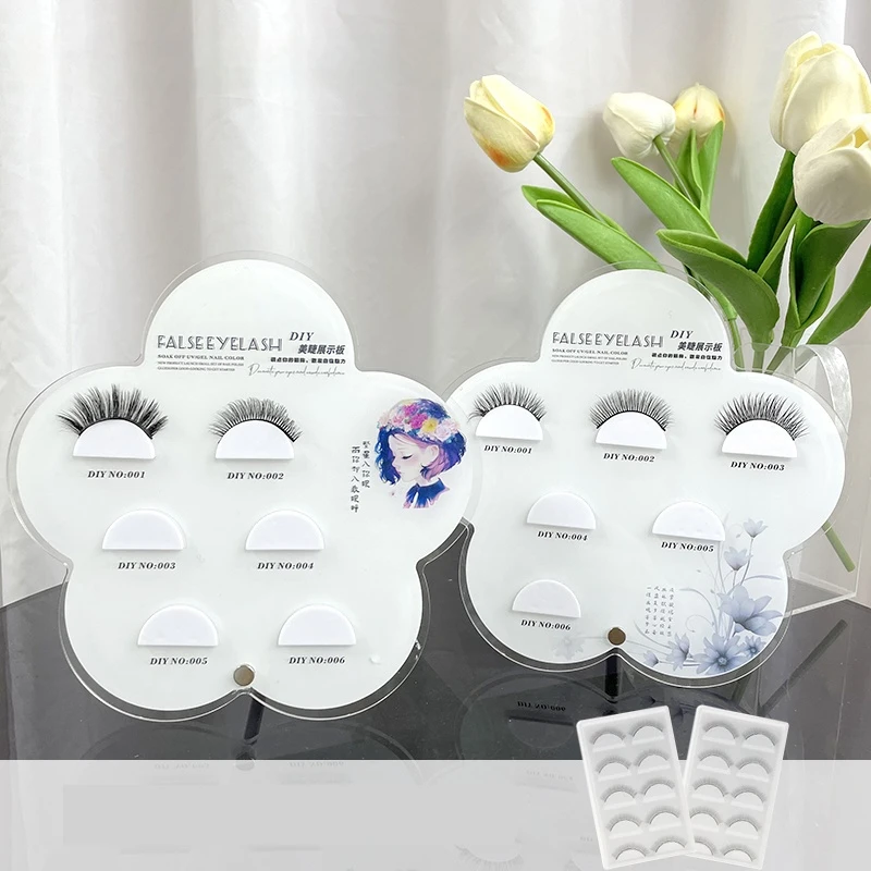 Acrylic False Eyelash Display Board Fake Eyelash Extension Display Plate Eye Lash Display Rack Makeup Tools