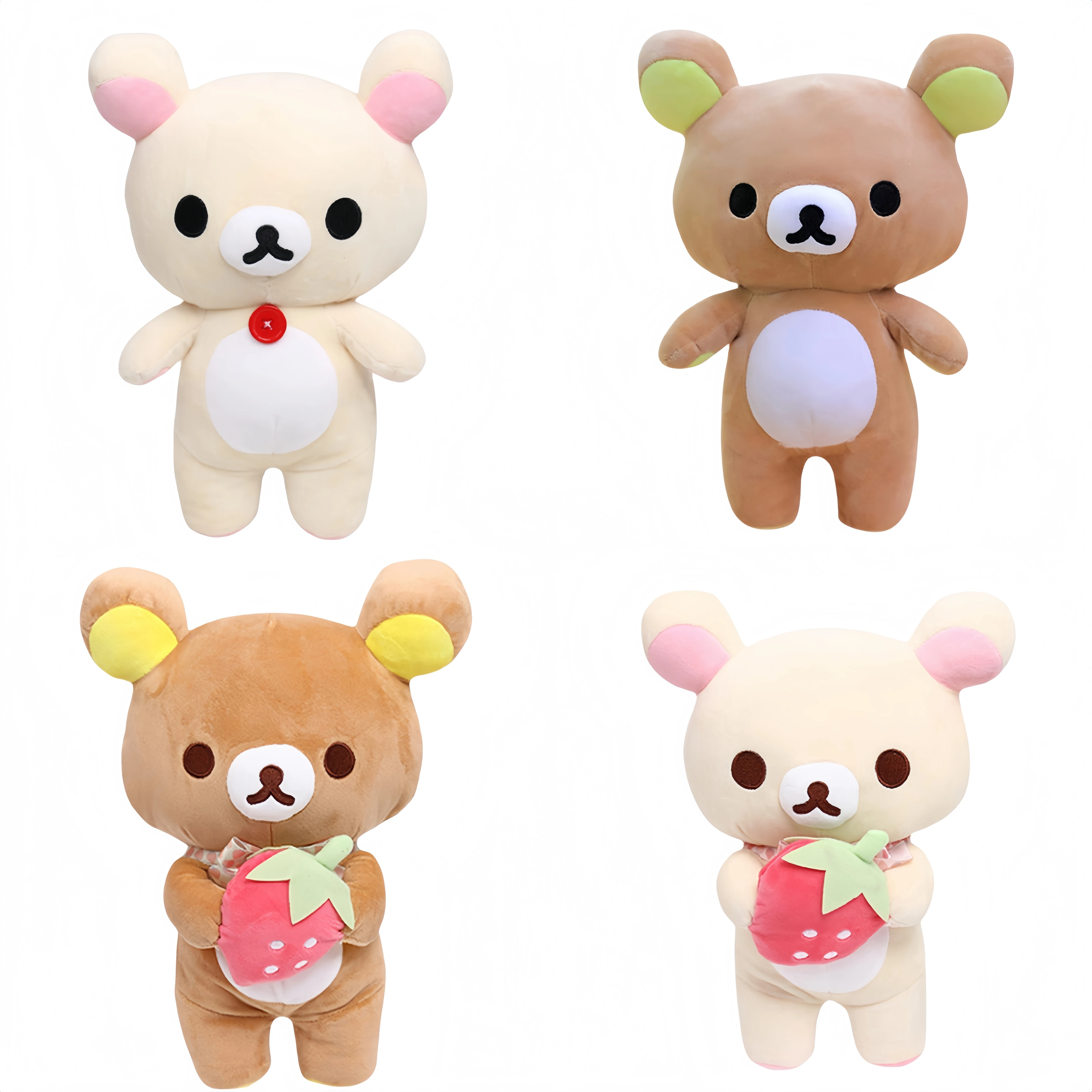 

Anime Cartoon Rilakkuma Plush Rilakkuma Doll Soft bear Toys Room Decor Teddy Bear Plushies Cute Couple Bear Xmas Gifts