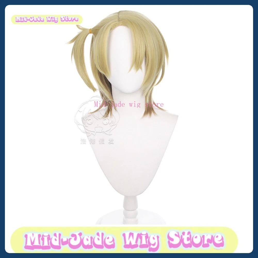 Peluca de Cosplay de Mid-jade Luca Kaneshiro, juego de Anime, disfraz de juego de rol, accesorios de disfraz de Halloween, pelo sintético