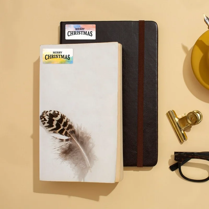 2 롤/세트 컬러 라벨 용지 열 스티커 구름 방수 라벨 귀여운 수제 DIY 스티커 포켓 프린터 선물용 사용