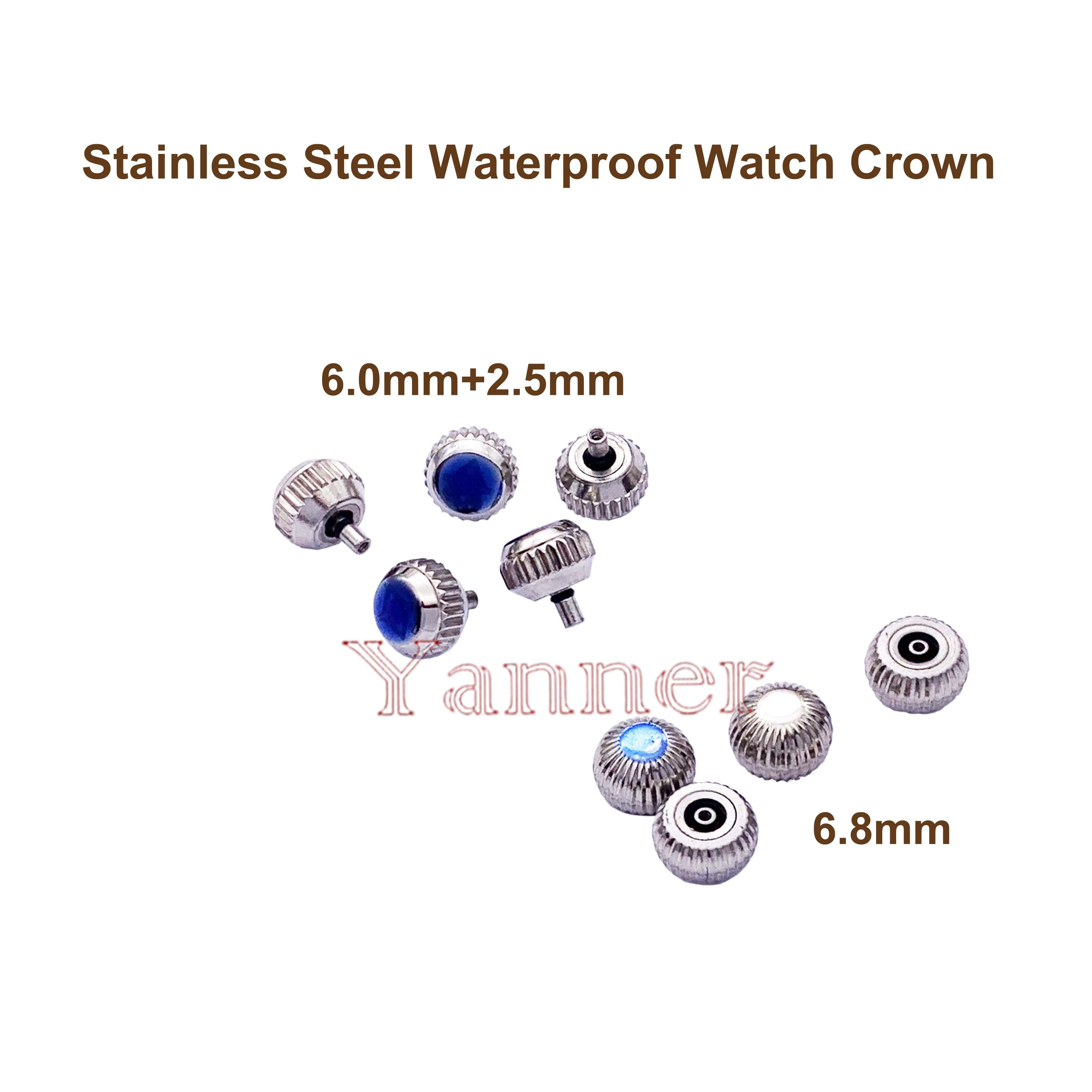 Stainless Steel Waterproof Watch Crown with different Shape Pumpkin Crown and Big Sizes