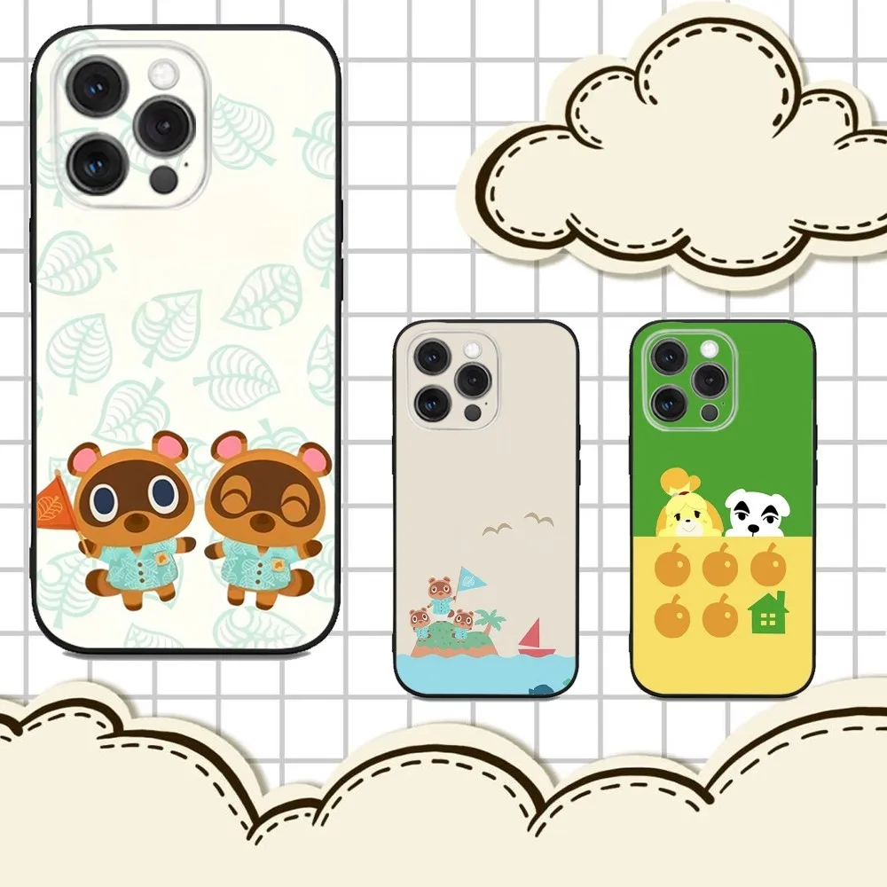 

Animals Game C-Crossing Phone Case For iPhone 16e,16,15,14,13,12,11,Pro,X,XS,Max,XR,Plus,Mini Soft Black Cover