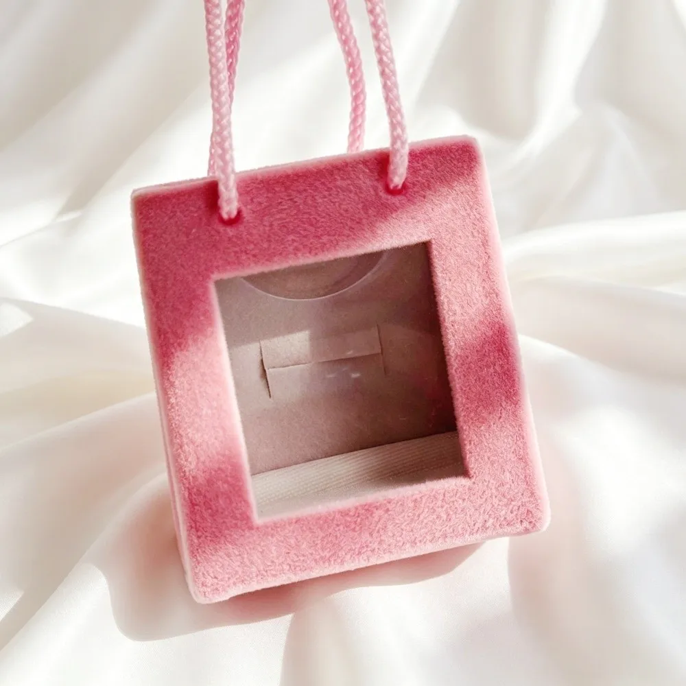 Wedding Christmas Jewelry Box Anti-collision Storage Crown Snowflake Bell Rings Box Romantic Mini Flannel Jewelry Organizer