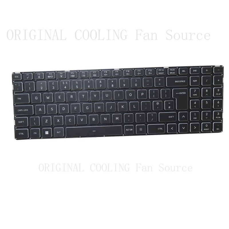 R+  Laptop Keyboard For Maingear Vector 2 United Kingdom UK/GB Without Backlit Black