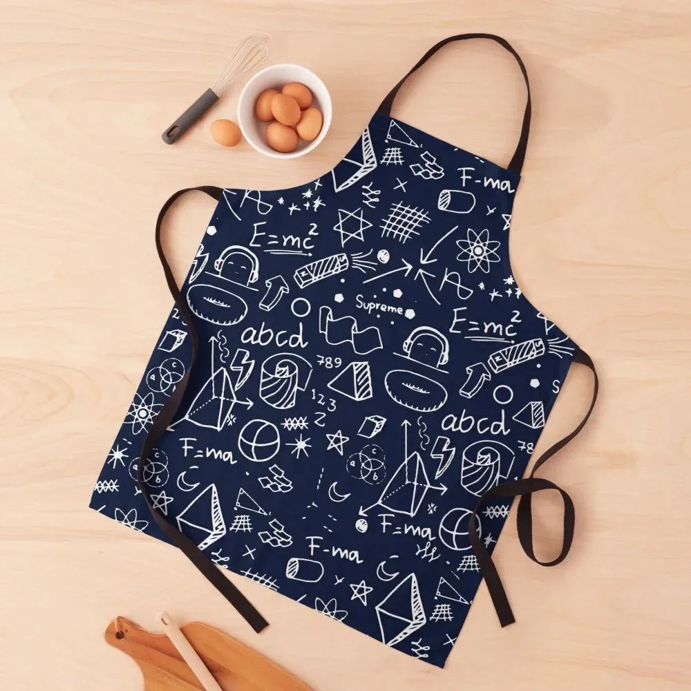 Science Physics Pattern Apron kitchen item Kitchen For Women Things For Home And Kitchen Apron