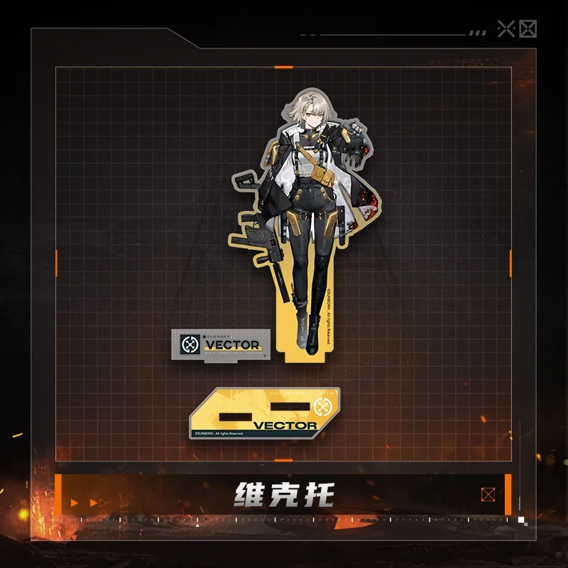 Game Girls Frontline M4A1 M16A1 Acrylic Stand Model Plate Lovely Desk decorations Cute Souvenir Creative Animated character view 6