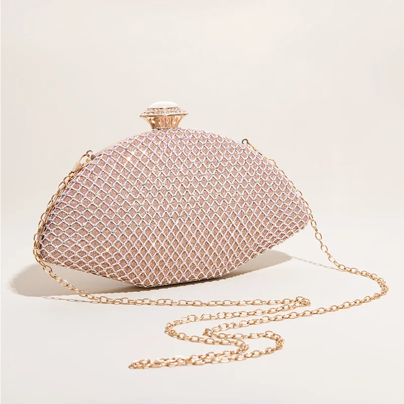 

New Style Banquet Bag Hand Hold Clutch Bag Diamond Glittering Handbag Banquet Bag Rhinestone Shoulder Crossbody Bag