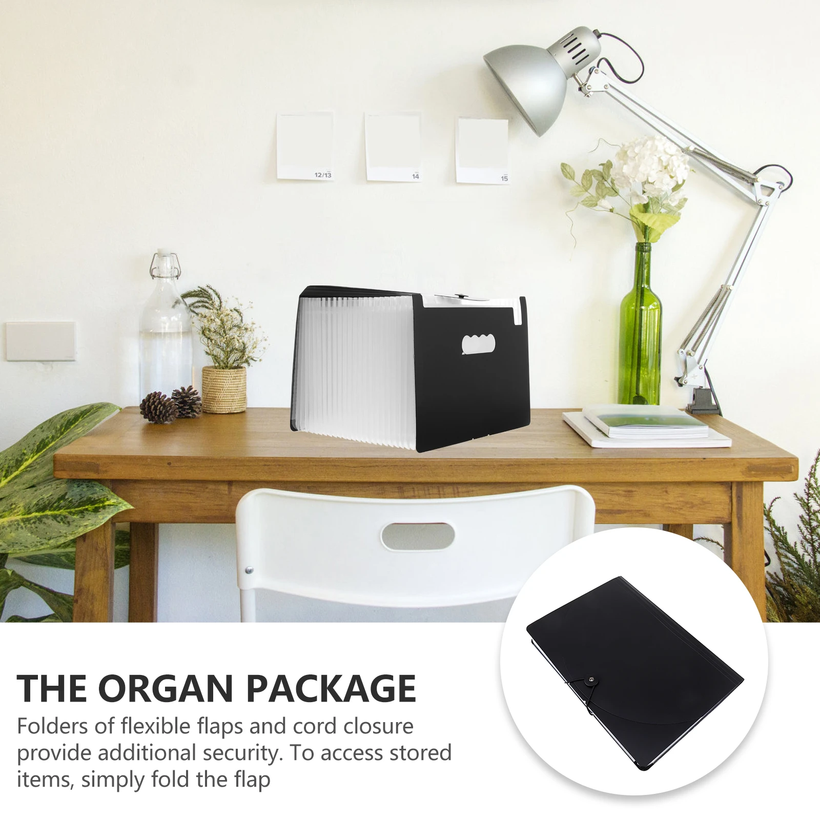 

24 Layer Plastic File Folder Document ganizer Receipts Vouchers Storage Rack Home Office School Travel