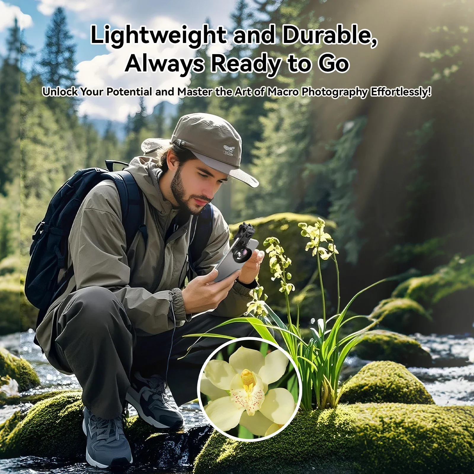 APEXEL 100 Ultra-Makro-Objektiv, verbesserte Version, Smartphone-Objektiv für iPhone 16 15 14 13 12 Pro, andere Telefone