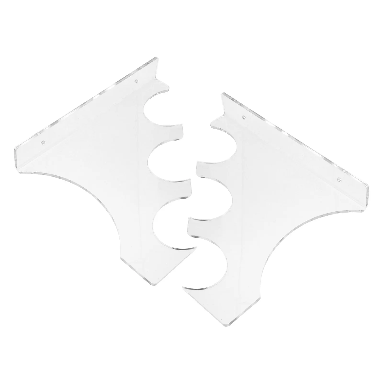 1Pair Acrylic Wall Mounted Holder Floating Display Stand Stable Wall Shelf Broadsword Storage Display Bracket
