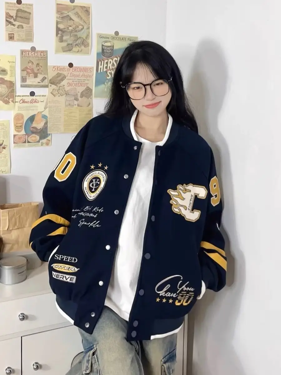 Chaquetas Bomber para mujer, ropa de calle, otoño, gamuza, cintura plisada, con cordones, Steampunk, cuello Retro, OL Chic, prendas de punto Preppy BF