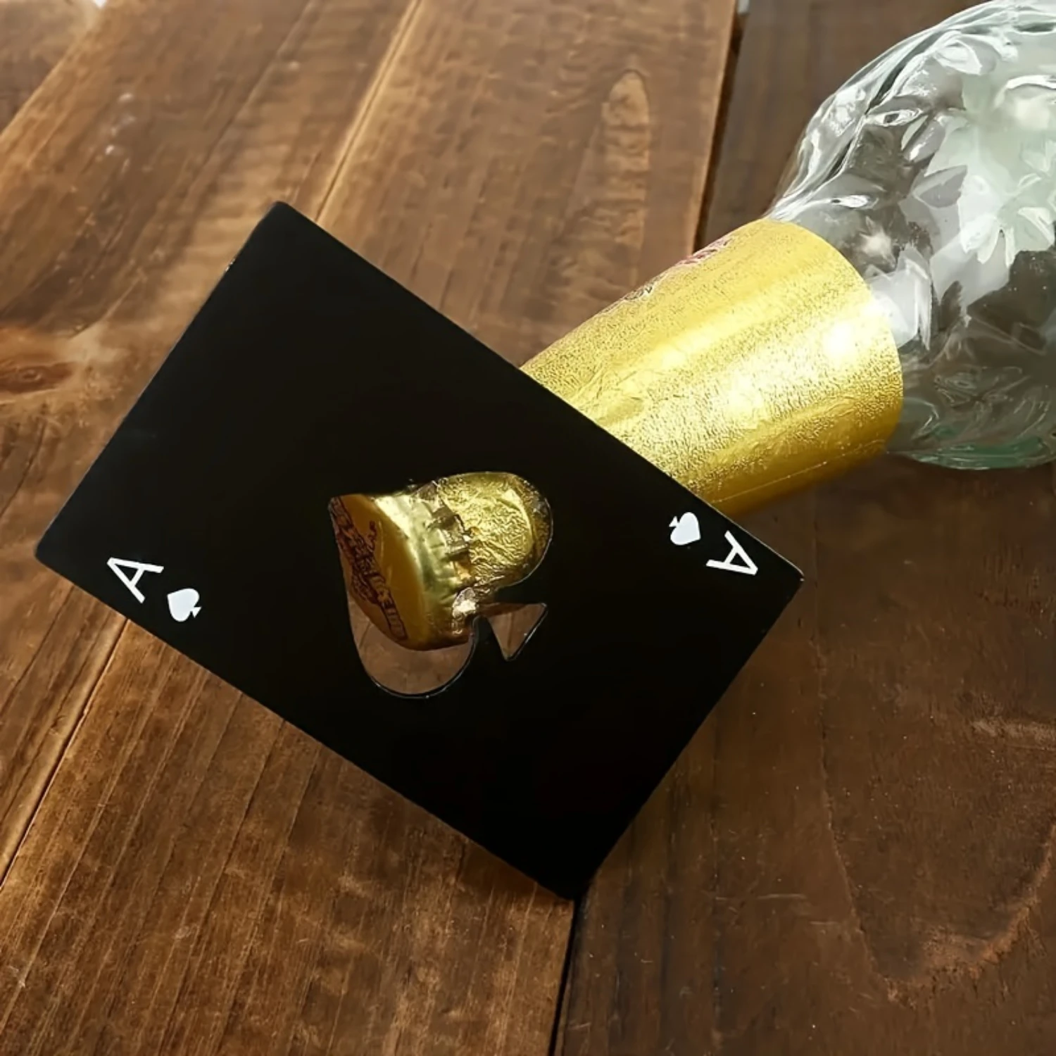 12pcs Creative poker card shaped spade a credit card style bottle opener stainless steel beer bottle opener opener tool