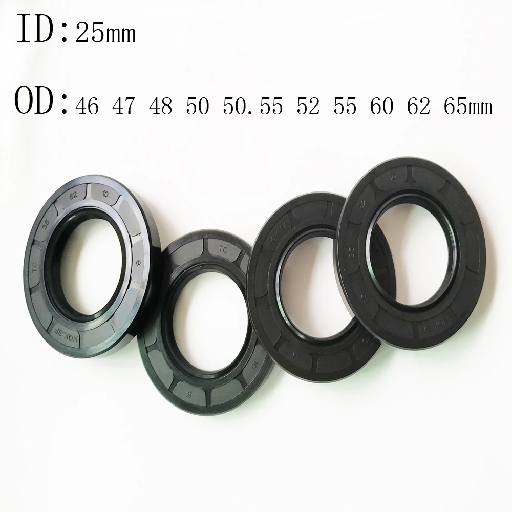 1PCS 25X46X7 10 25X47X5 7 8 10 12 25X48X7 8 10 25X50X7 10 12 25X52X6MM NBR Shaft Skeleton Oil Seal TC Nitrile Rubber Ring Gasket