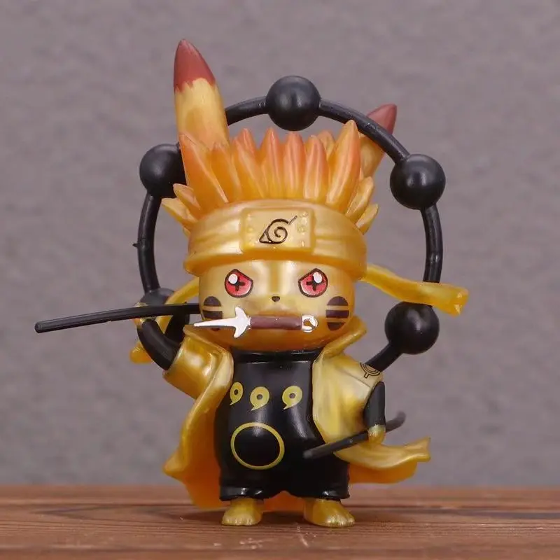 COS Series Naruto Six Paths Sage Figurine and Pokémon Blind Box Model Gift, Two-in-One Super Cool view 3