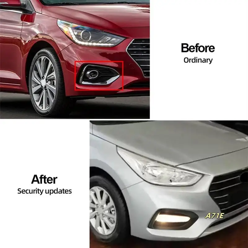 

Front Bumper Fog Light For Hyundai Accent 2018 2019 2020 Fog Lamp Driving Light Assembly Car Accessories