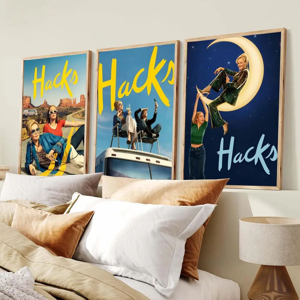 Popular Comedy Series H-Hacks Poster Modern Minimalist Wall Art Prints Poster Home Decor Interior Bedroom Living Room